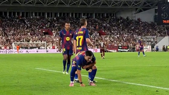 شاهد.. بردغجي يسجّل هدفه الأول مع برشلونة ويحتفل بطريقة “لوفي جير” – الخليجي نت