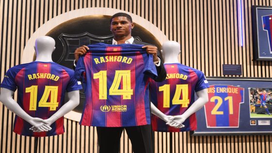 شاهد.. برشلونة يقدم لاعبه الجديد راشفورد – الخليجي نت