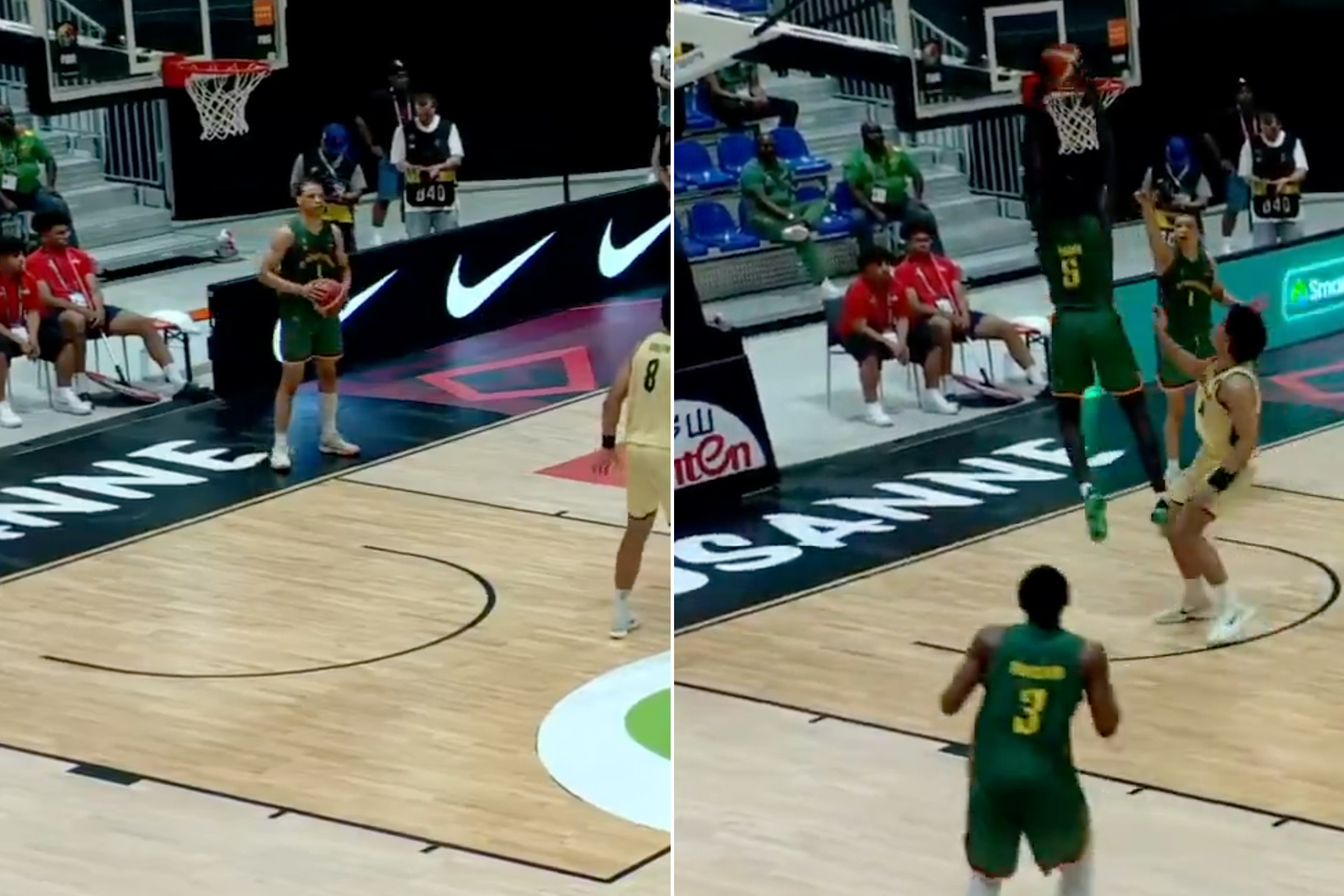 شاهد.. لاعب كاميروني يرتكب أغرب الأخطاء في تاريخ كرة السلة		 – الخليجي نت