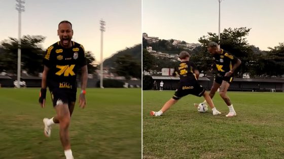 شاهد.. نيمار يتلاعب بابنه دافي لوكا – الخليجي نت