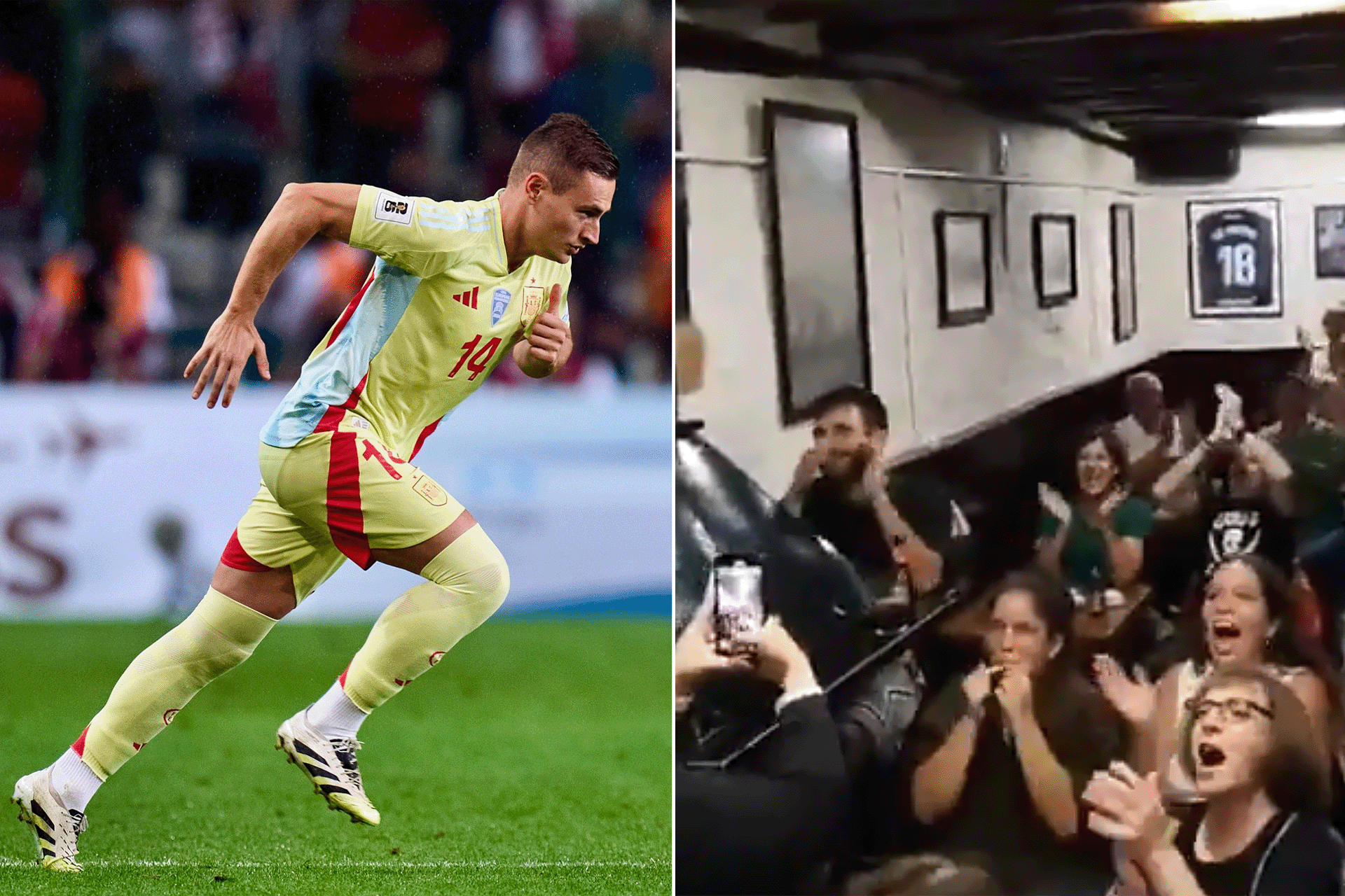 شاهد.. فرحة استثنائية لعائلة لاعب يشارك للمرة الأولى مع منتخب إسبانيا		 – الخليجي نت