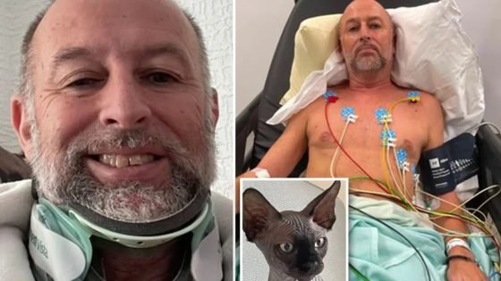 بسبب قطته.. بريطاني ينجو بأعجوبة من الموت بعد سقوط مروع على درجات السلم – الخليجي نت