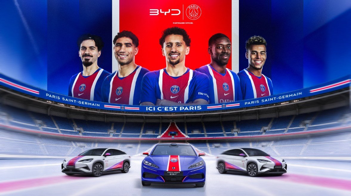 BYD الناقل الرسمي لنادي باريس سان جيرمان حتى 2029
                             – الخليجي نت